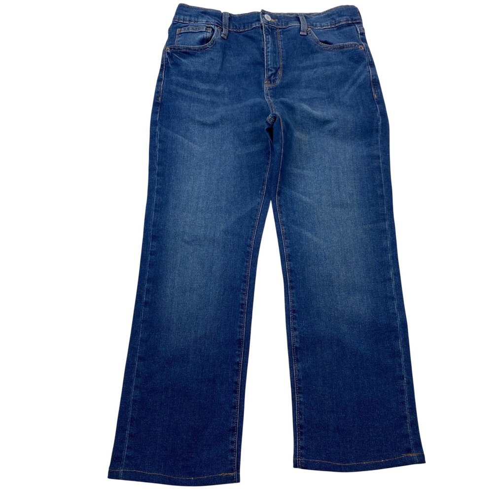 Old Navy Straight Jeans Boys 18 Blue Built-In Flex Adjustable Waist Medium Wash
